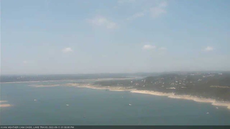 Lake Travis webcam, September 11, 2022 1:00 PM CT