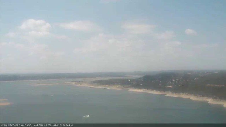 Lake Travis webcam, September 11, 2022 2:00 PM CT