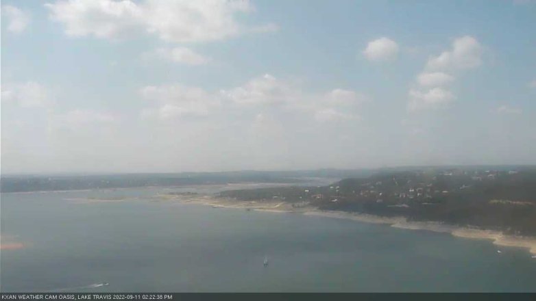 Lake Travis webcam, September 11, 2022 2:25 PM CT