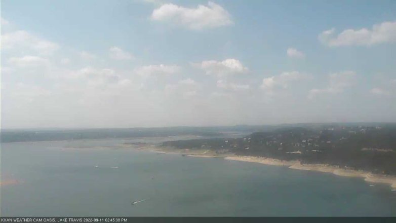 Lake Travis webcam, September 11, 2022 2:45 PM CT