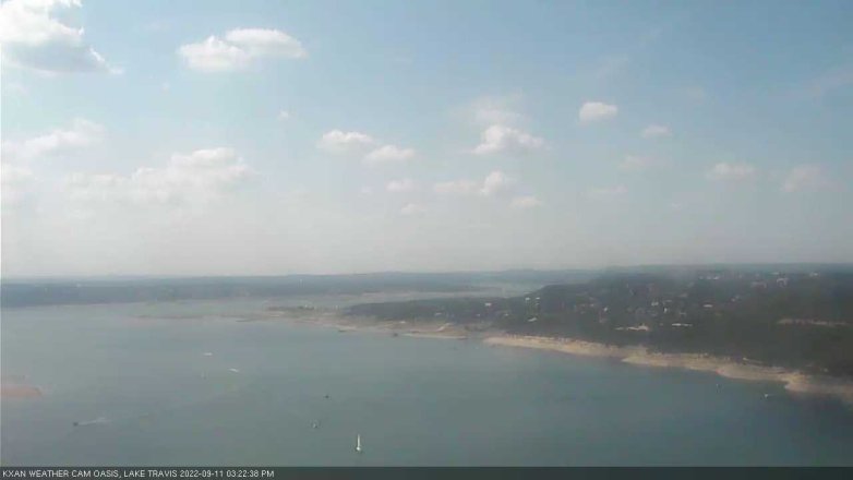 Lake Travis webcam, September 11, 2022 3:25 PM CT