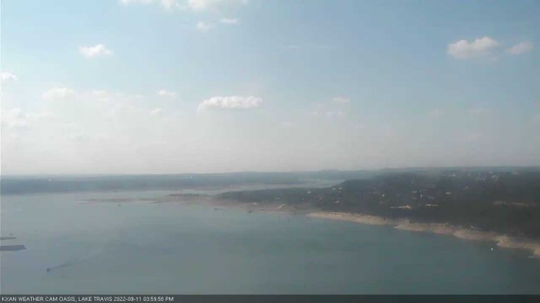 Lake Travis webcam, September 11, 2022 4:00 PM CT