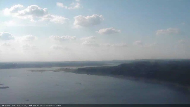 Lake Travis webcam, September 11, 2022 5:00 PM CT
