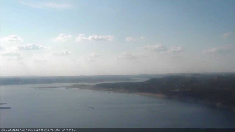 Lake Travis webcam, September 11, 2022 5:25 PM CT
