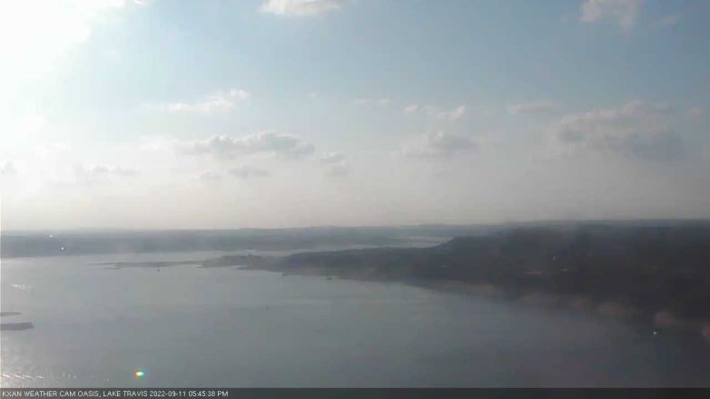 Lake Travis webcam, September 11, 2022 5:45 PM CT