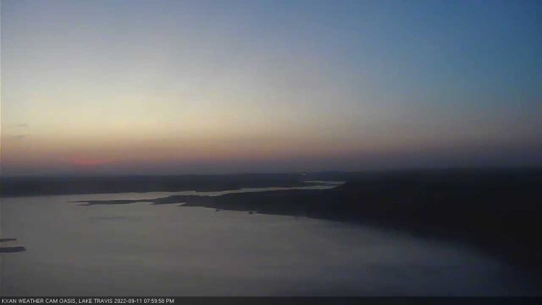 Lake Travis webcam, September 11, 2022 8:00 PM CT