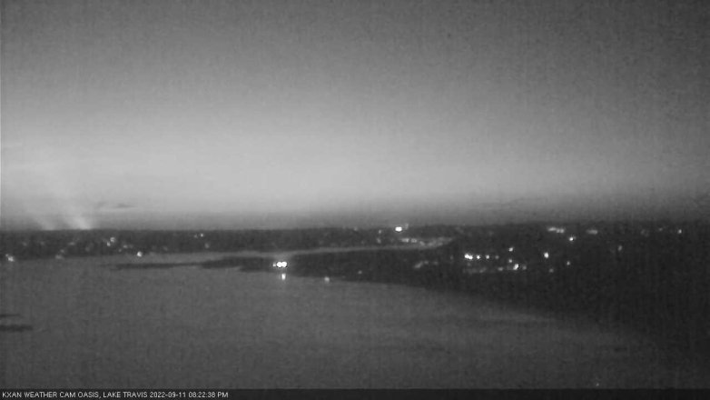 Lake Travis webcam, September 11, 2022 8:25 PM CT