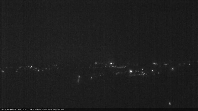 Lake Travis webcam, September 11, 2022 8:45 PM CT