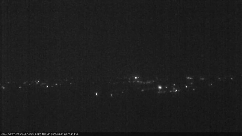Lake Travis webcam, September 11, 2022 9:25 PM CT