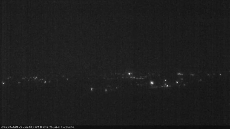 Lake Travis webcam, September 11, 2022 9:45 PM CT