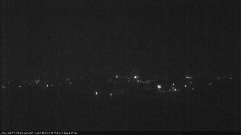 Lake Travis webcam, September 11, 2022 10:45 PM CT