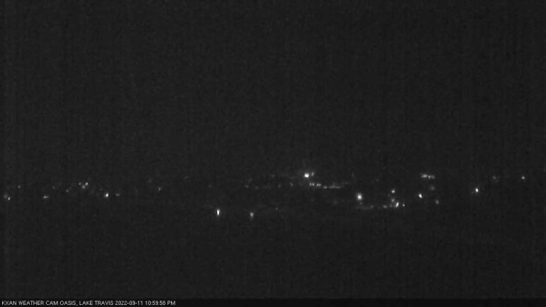 Lake Travis webcam, September 11, 2022 11:00 PM CT