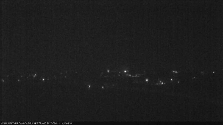 Lake Travis webcam, September 11, 2022 11:45 PM CT