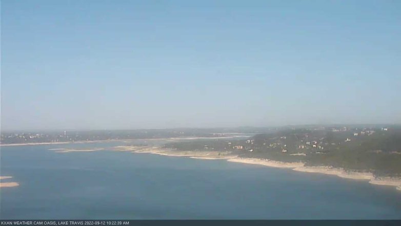 Lake Travis webcam, September 12, 2022 10:25 AM CT