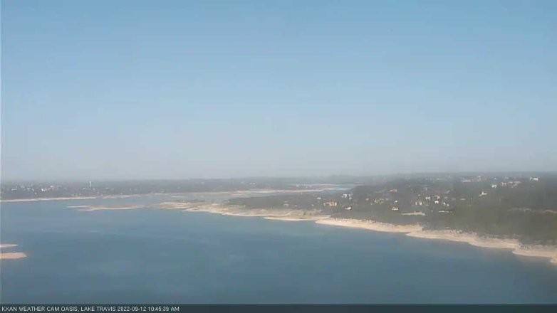 Lake Travis webcam, September 12, 2022 10:45 AM CT