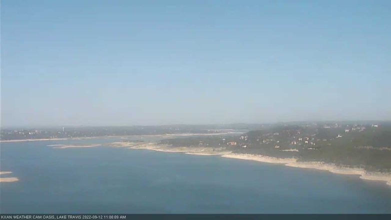 Lake Travis webcam, September 12, 2022 11:00 AM CT