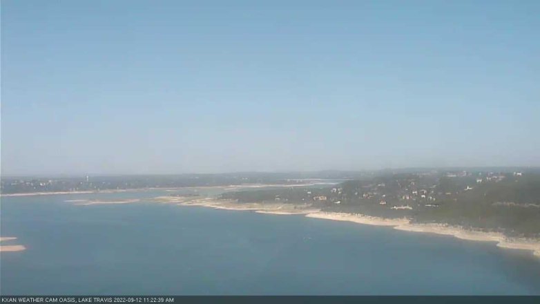 Lake Travis webcam, September 12, 2022 11:25 AM CT