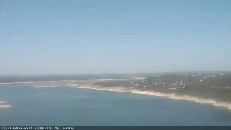 Lake Travis webcam, September 12, 2022 11:45 AM CT