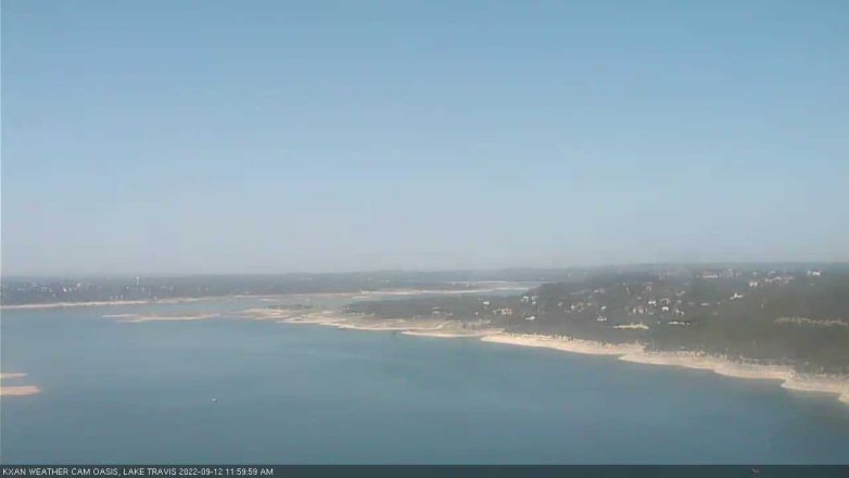 Lake Travis webcam, September 12, 2022 12:00 PM CT