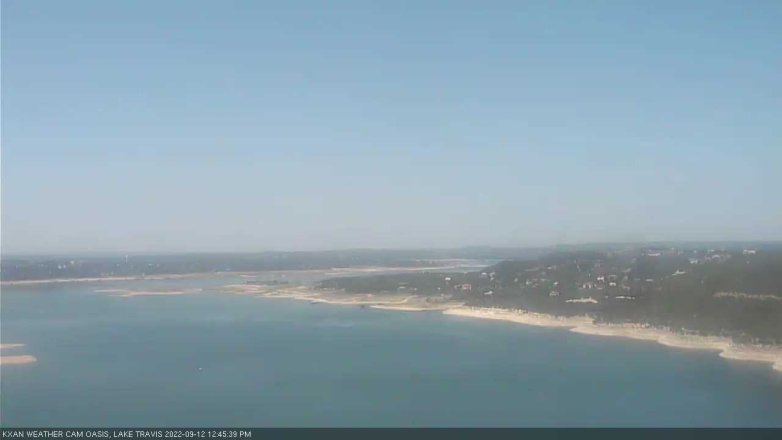 Lake Travis webcam, September 12, 2022 12:45 PM CT