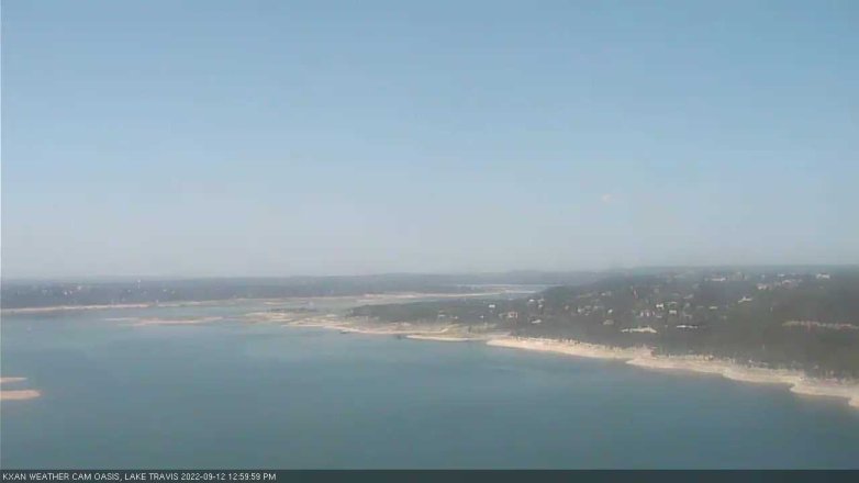 Lake Travis webcam, September 12, 2022 1:00 PM CT