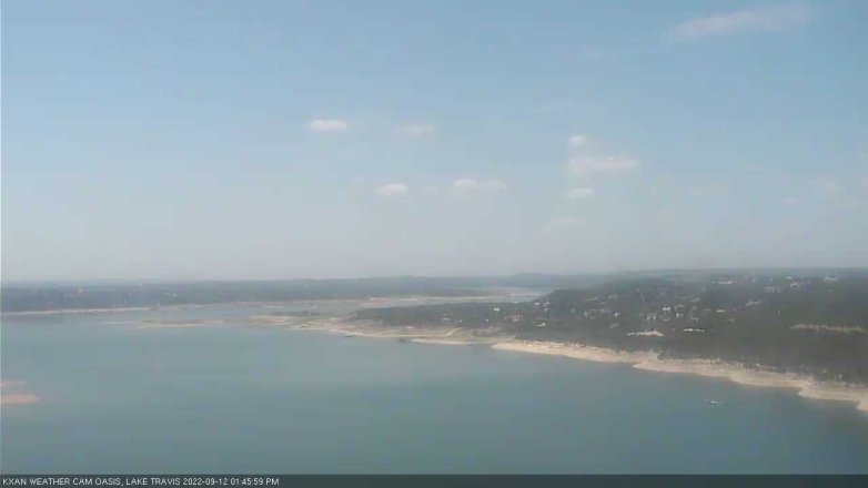 Lake Travis webcam, September 12, 2022 1:45 PM CT