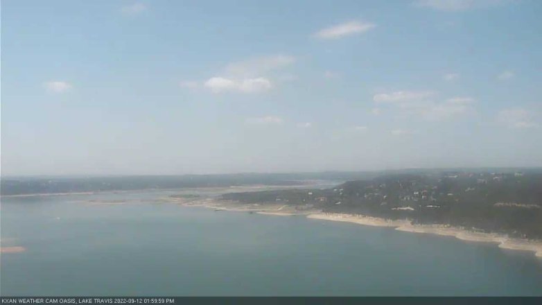 Lake Travis webcam, September 12, 2022 2:00 PM CT