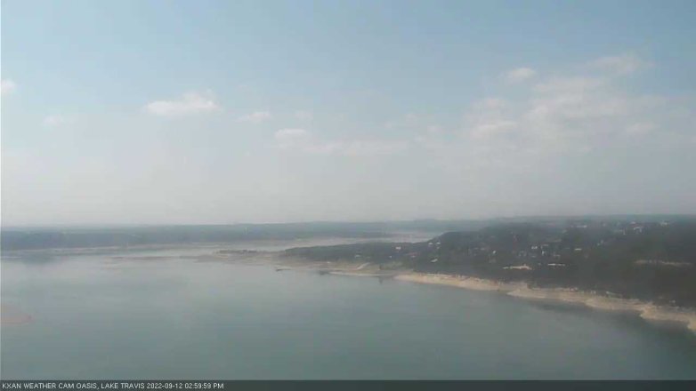 Lake Travis webcam, September 12, 2022 3:00 PM CT