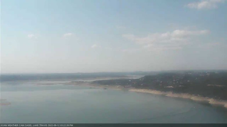 Lake Travis webcam, September 12, 2022 3:25 PM CT