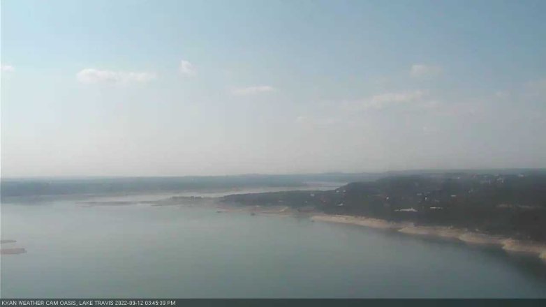 Lake Travis webcam, September 12, 2022 3:45 PM CT