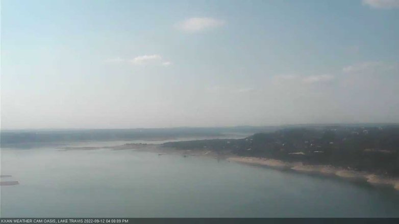 Lake Travis webcam, September 12, 2022 4:00 PM CT