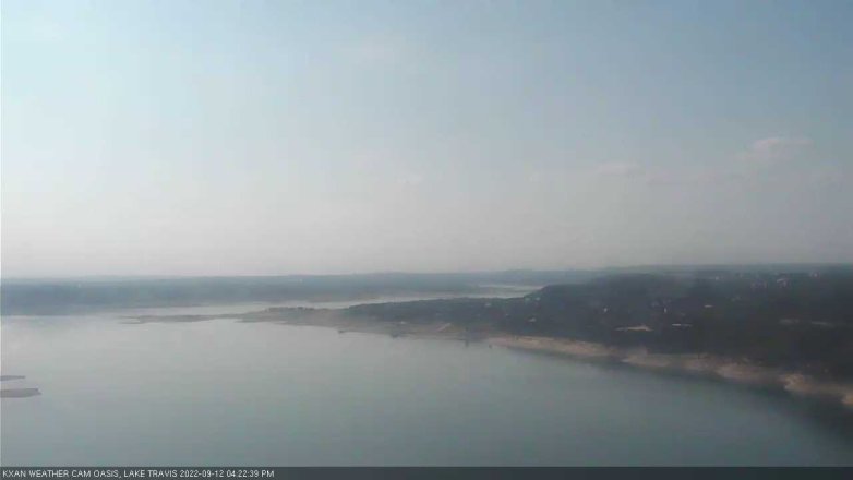 Lake Travis webcam, September 12, 2022 4:25 PM CT