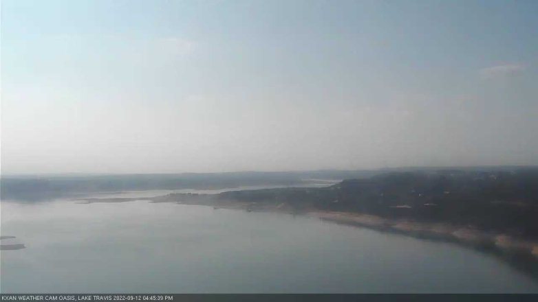 Lake Travis webcam, September 12, 2022 4:45 PM CT