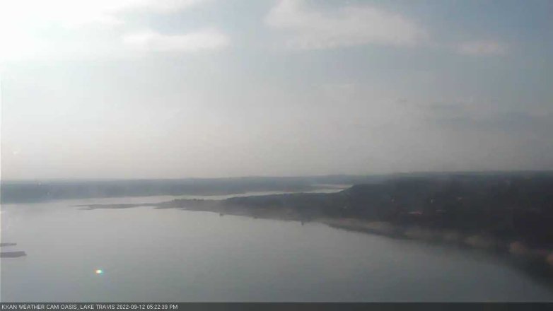 Lake Travis webcam, September 12, 2022 5:25 PM CT