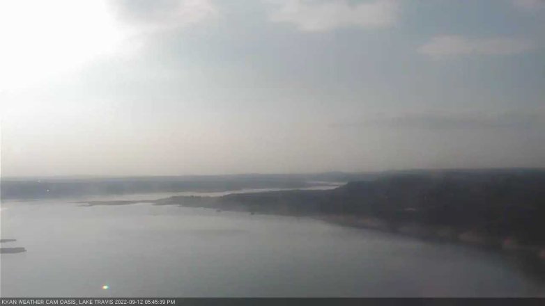 Lake Travis webcam, September 12, 2022 5:45 PM CT