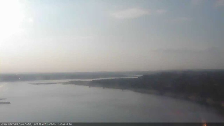 Lake Travis webcam, September 12, 2022 6:00 PM CT