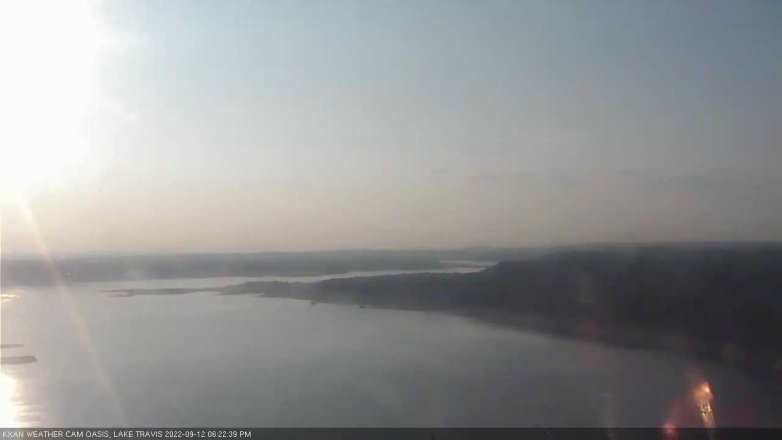 Lake Travis webcam, September 12, 2022 6:25 PM CT
