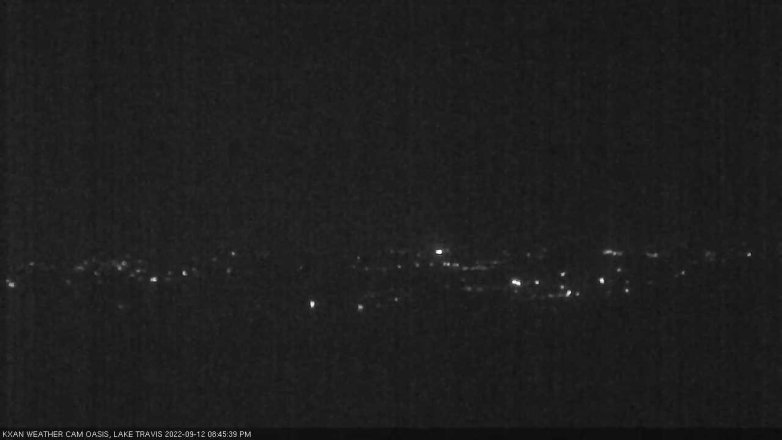 Lake Travis webcam, September 12, 2022 8:45 PM CT