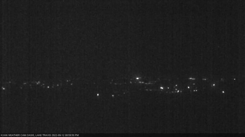 Lake Travis webcam, September 12, 2022 9:00 PM CT