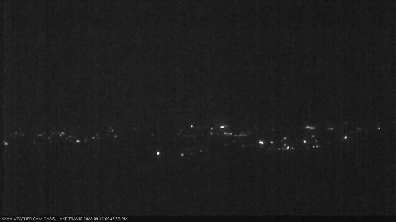 Lake Travis webcam, September 12, 2022 9:45 PM CT