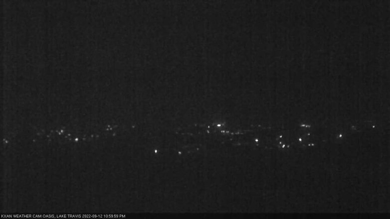 Lake Travis webcam, September 12, 2022 11:00 PM CT
