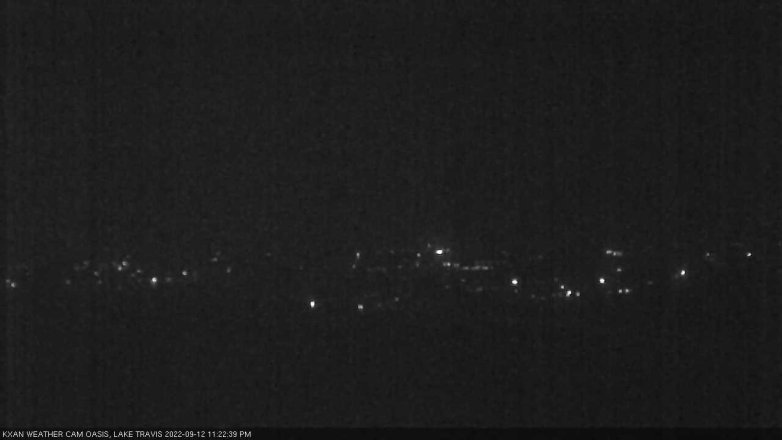 Lake Travis webcam, September 12, 2022 11:25 PM CT