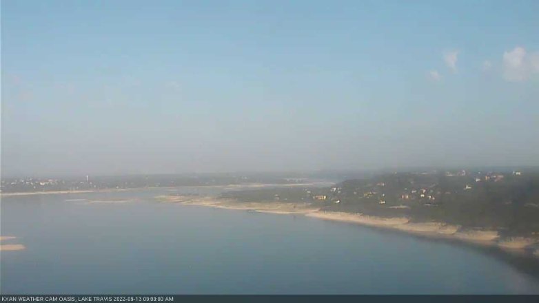 Lake Travis webcam, September 13, 2022 9:00 AM CT