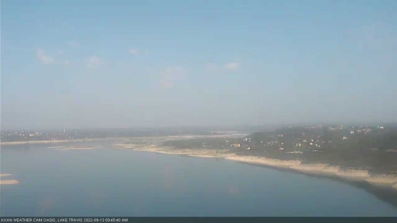 Lake Travis webcam, September 13, 2022 9:45 AM CT