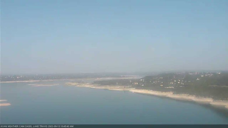 Lake Travis webcam, September 13, 2022 10:45 AM CT