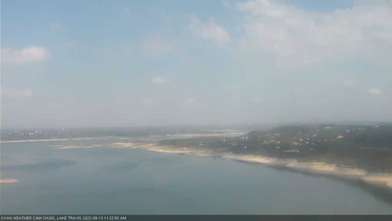 Lake Travis webcam, September 13, 2022 11:25 AM CT