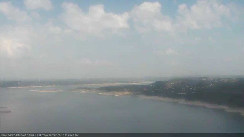 Lake Travis webcam, September 13, 2022 11:45 AM CT