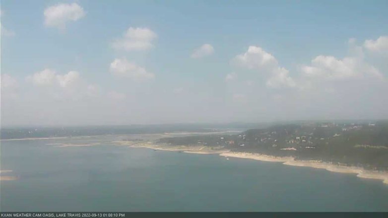 Lake Travis webcam, September 13, 2022 1:00 PM CT