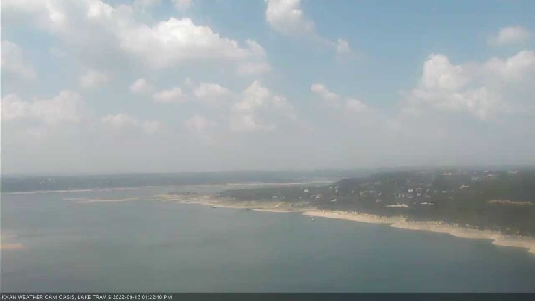 Lake Travis webcam, September 13, 2022 1:25 PM CT