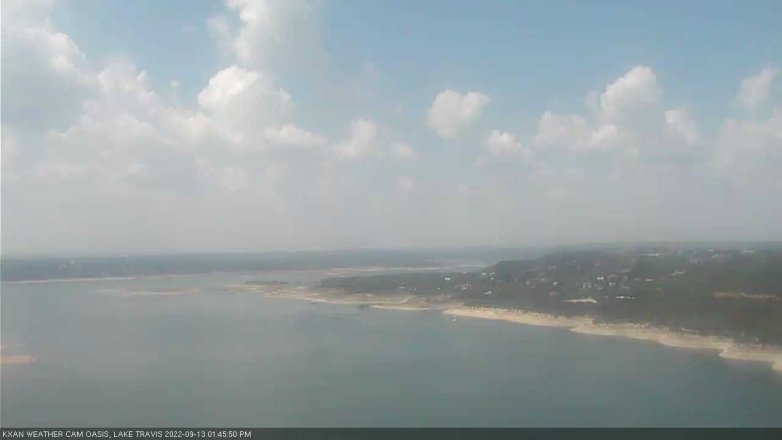Lake Travis webcam, September 13, 2022 1:45 PM CT